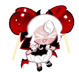 Cookie Run Character Holding Red Lollipops