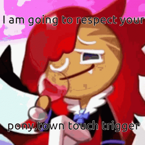 Cookie Run Cookie Says Respect Ponytown Touch Trigger
