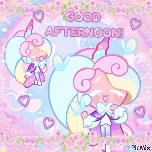 Cookie Saying Good Afternoon
