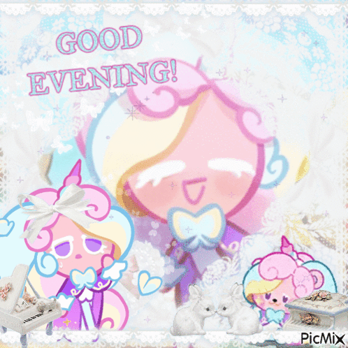 Cookie Saying Good Evening