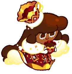Cookie With Crown Holding Cookie