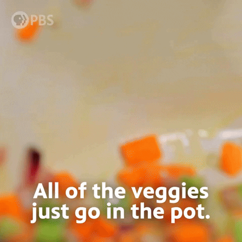 Cooking All Veggies In One Pot GIF
