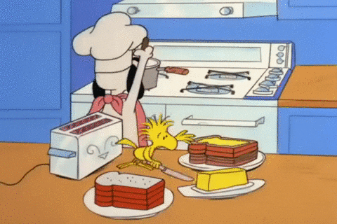 Cooking Failed Peanuts Snoopy Thanksgiving GIF