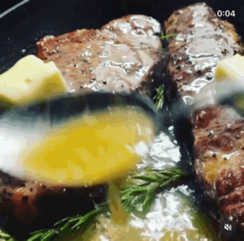 Cooking Steak with Butter and Eggs