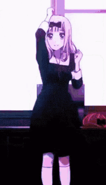 Cool Anime Aesthetic Chika Fujiwara GIF