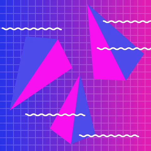 Cool Beans Neon Vaporwave GIF