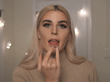 Cool Beauty Guru Eyebrows Raise Technique GIF