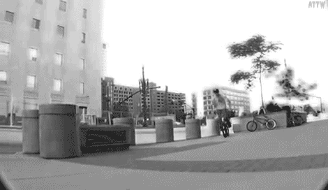 Cool Bike Ghost Riding Trick GIF
