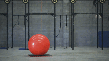 Cool Bike Zumba Ball Trick GIF