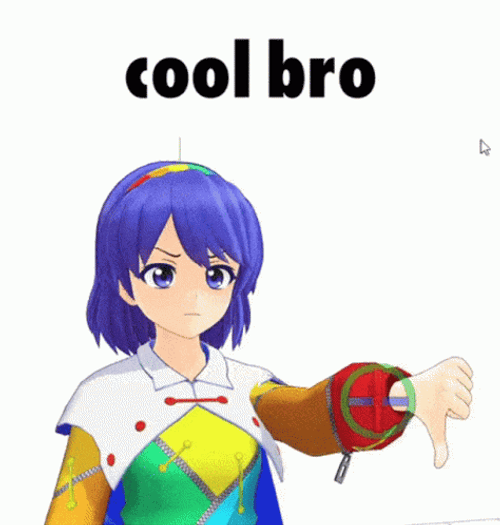 Cool Bro Chimata Tenkyuu Thumbs Up GIF