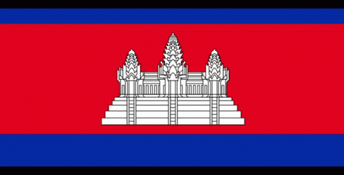 Cool Cambodia Flag Bouncing GIF