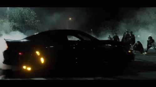 Cool Car Drifting Shooting Flames GIF