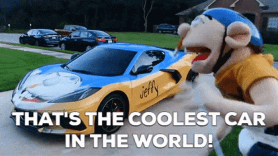 Cool Car Jeffty Chevrolet VCorvette GIF