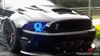 Black Cool Car Emitting Smoke GIF