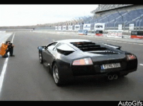 Cool Cars Running In Race Track GIF