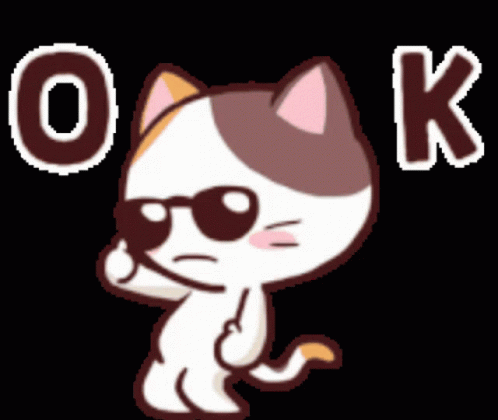 Cool Cartoon Cat Wearing Sunglasses