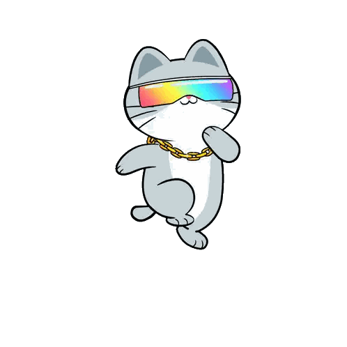 Cool Cat Wearing Sunglasses and Chain