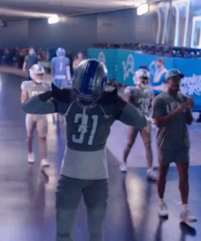 Cool Detroit Lions Kerby Joseph Walking Dancing GIF