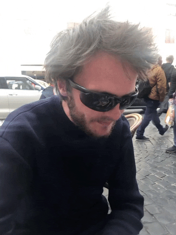 Cool Dude Drinks Cup Of Espresso GIF