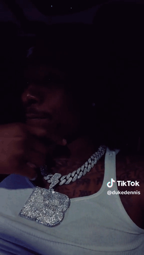 Cool Duke Dennis Rapping In The Dark GIF