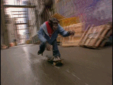 Cool Funny Monkey Riding Skateboard GIF