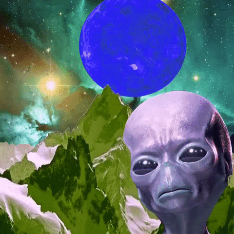 Cool Galaxy Alien GIF