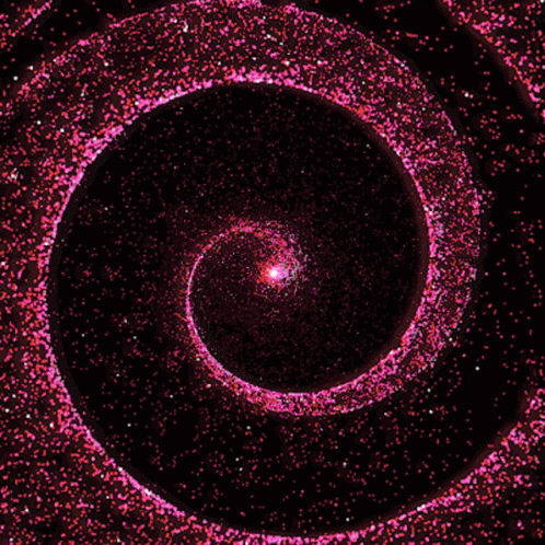Cool Galaxy Pink Spiral Loop GIF