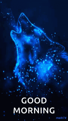 Cool Galaxy Wolf GIF
