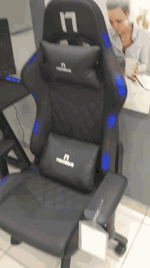 Cool Gaming Chair With Rgb Lights GIF
