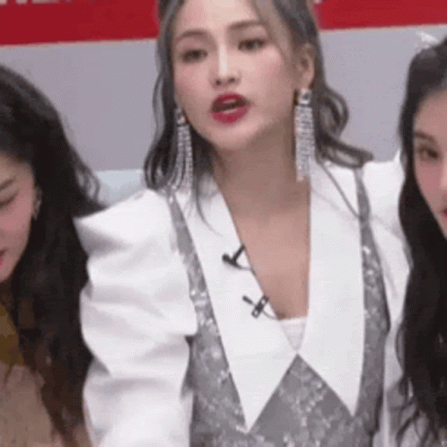 Cool Girl Finger Heart GIF