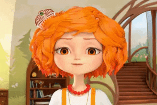 Cool Girl Orange Hair GIF