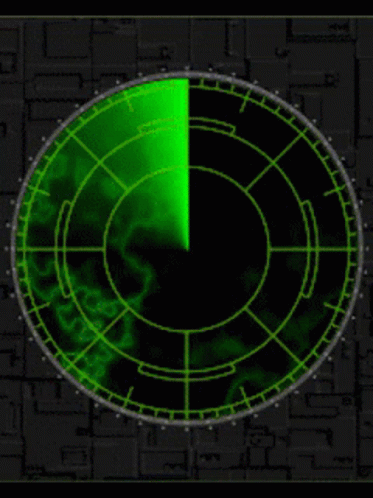 Cool Green Radar Animation GIF