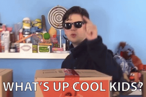Cool Guy Says What's Up Cool Kids GIF