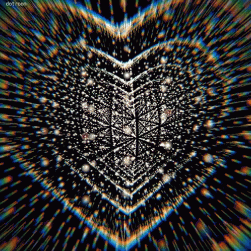 Cool Heart Tunnel GIF