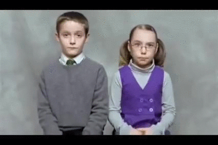 Cool Kids Eyebrows Up Technique GIF