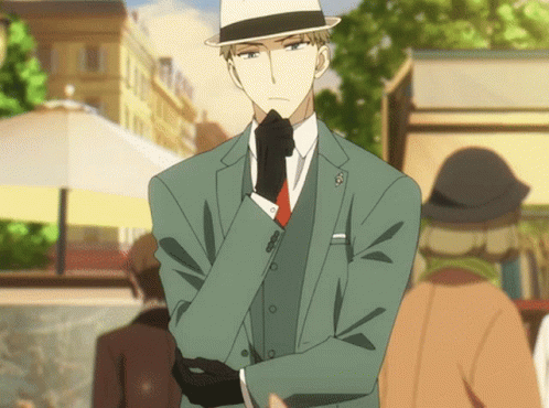 Cool Loid Forger Thinking Spy X Family GIF