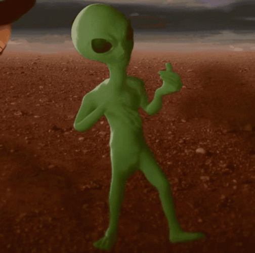 Cool Marcianito Alien Dancing GIF