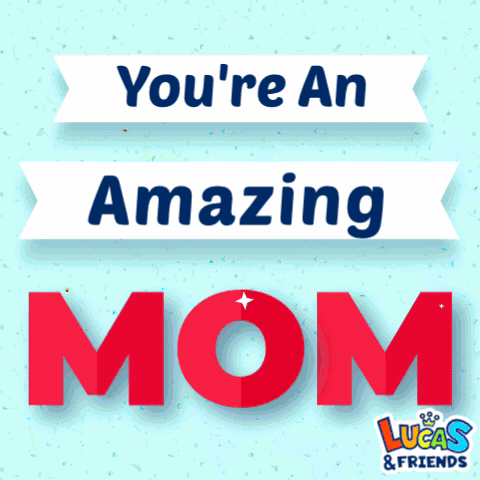 Cool Mom Text Animation GIF