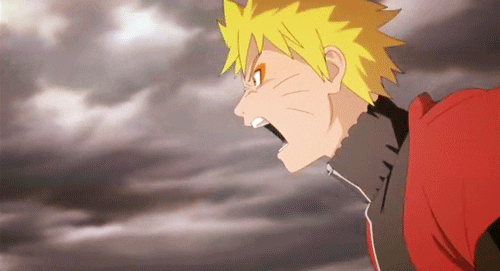 Cool Naruto Angrily Running GIF