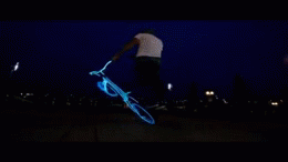 Cool Neon Bike Tricks GIF