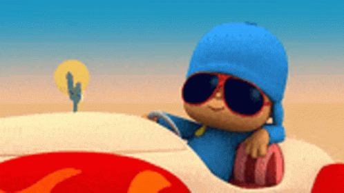 Cool Pocoyo Wearing Shades GIF