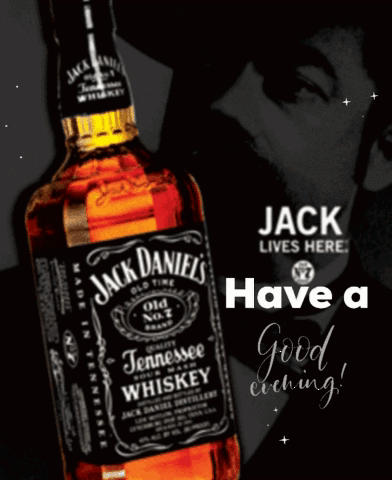 Cool Portrail Jack Daniel's Whiskey Bottle GIF