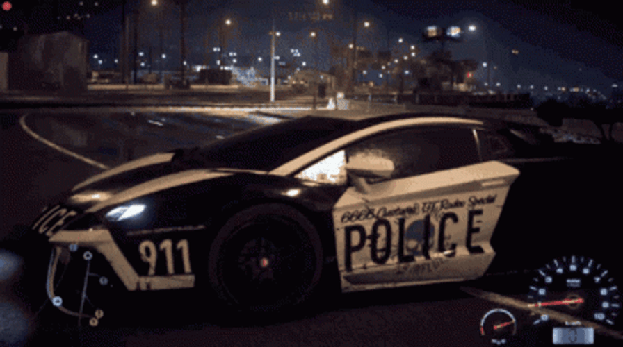 Cool Sleek Dubai Police Car GIF