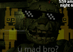 Cool Springtrap Wearing Shades GIF