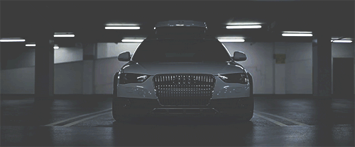 Cool White Audi Headlight GIF