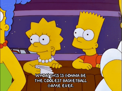Coolest Basketball Game Ever The Simpsons GIF
