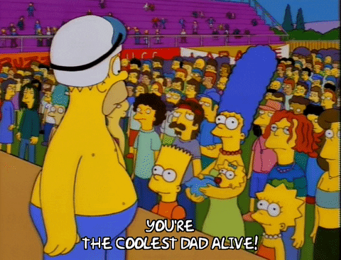 Coolest Dad Alive The Simpsons Family GIF