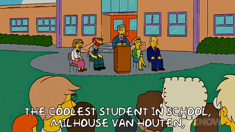 Coolest Student In School The Simpsons GIF