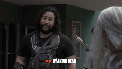 Cooper Andrews Brain Blast Walking Dead GIF
