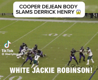 Cooper DeJean Body Slams Derrick Henry White Jackie Robinson